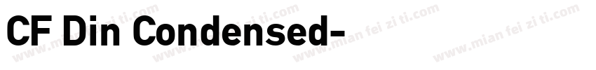 CF Din Condensed字体转换